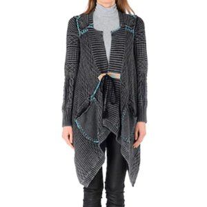 Free People High-Low Cardigan in Gray